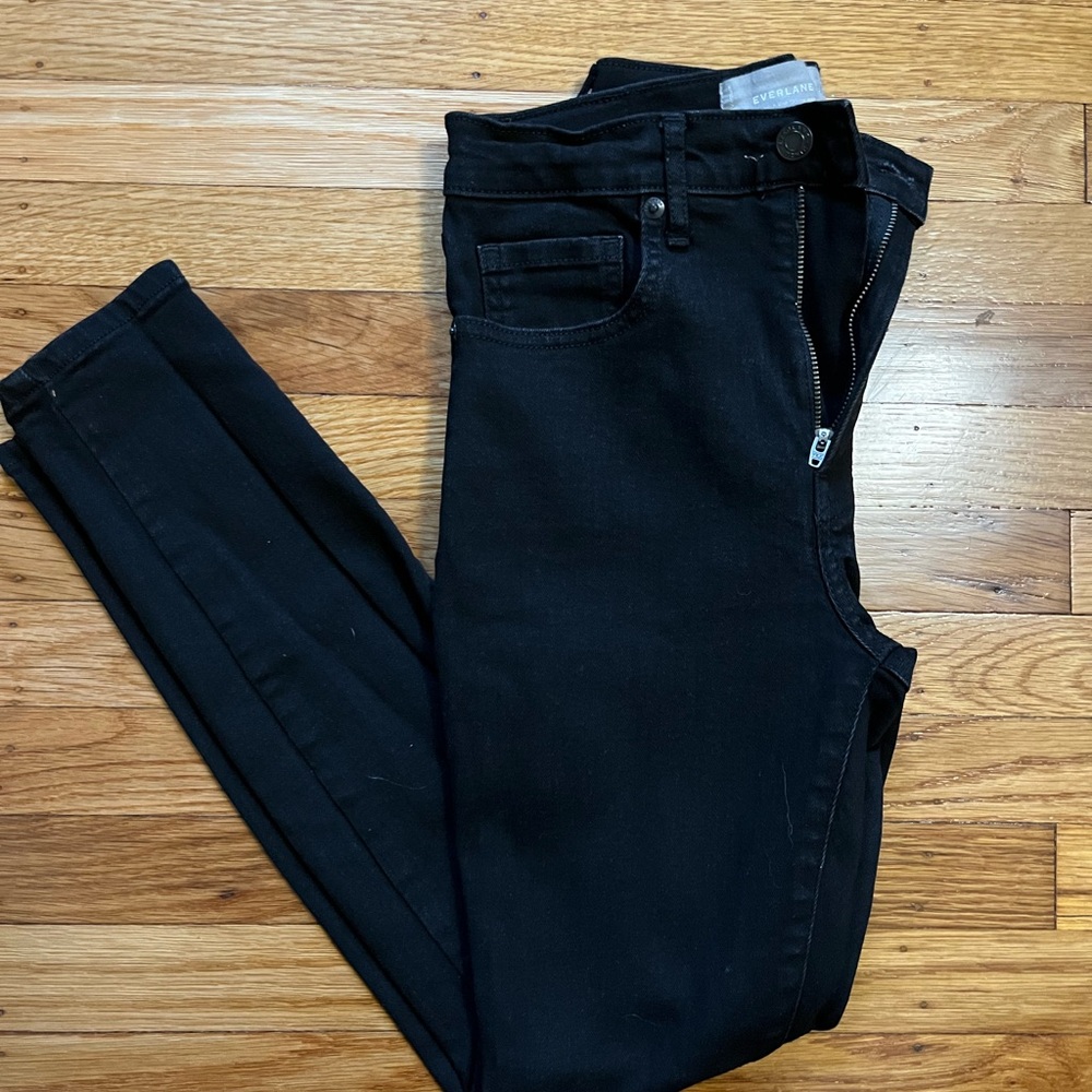Everlane Black Skinny Jeans with Stretch